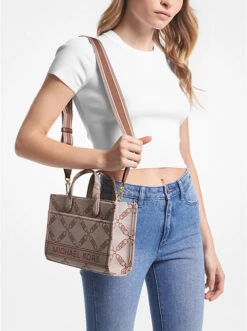Gigi Small Empire Logo Jacquard Messenger Bag -Michael Michael Kors Shop 30S3G3GM5J 1251 4