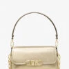Parker Medium Metallic Leather Shoulder Bag