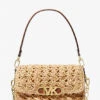 Parker Medium Woven Straw Shoulder Bag