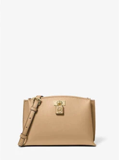 Ruby Medium Saffiano Leather Messenger Bag