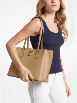 Ruby Large Saffiano Leather Tote Bag 8 Ruby Large Saffiano Leather Tote Bag -Michael Michael Kors Shop 30S3GR0T3L 0220 4
