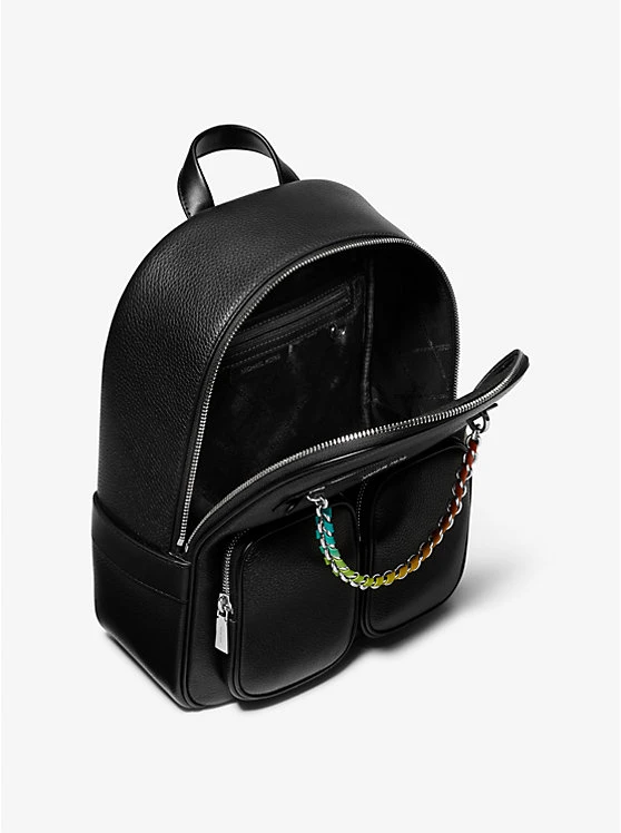 PRIDE Elliot Medium Pebbled Leather Backpack 4 PRIDE Elliot Medium Pebbled Leather Backpack - Image 2