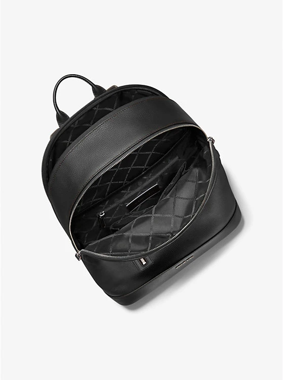 Hudson Slim Pebbled Leather Backpack 4 Hudson Slim Pebbled Leather Backpack - Image 2