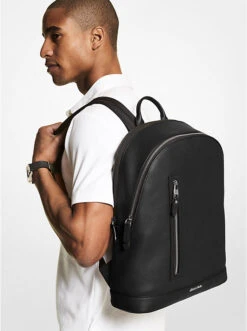 Hudson Slim Pebbled Leather Backpack 9 Hudson Slim Pebbled Leather Backpack -Michael Michael Kors Shop 33U2LHDB2L 0001 4