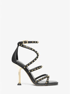 Imani Studded Leather Sandal -Michael Michael Kors Shop 40F3IMHS1L 0001 2