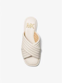 Portia Quilted Leather Slide Sandal -Michael Michael Kors Shop 40F3POFA1L 2171 5