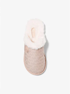 Janis Faux Fur-Lined Logo Jacquard Slipper -Michael Michael Kors Shop 40R1JAFP2Y 1663 5
