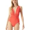 MICHAEL Michael Kors Essentials Surplice Plunge One-Piece -Michael Michael Kors Shop 51J9FXevFNL. AC SR736920