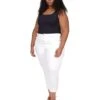 MICHAEL Michael Kors Plus Size High-Rise Crop Skinny Selma Jeans In White -Michael Michael Kors Shop 51LHjN7uJaL. AC SR736920