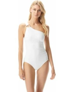 MICHAEL Michael Kors Iconic Solids One Shoulder One-Piece