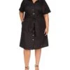 MICHAEL Michael Kors Plus Size Poplin Tie Front Dress