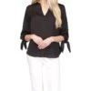 MICHAEL Michael Kors Solid Satin Tie Top