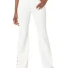 MICHAEL Michael Kors Selma Shaneck Flare Denim In White