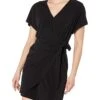 MICHAEL Michael Kors Solid Tie Faux Wrap Dress