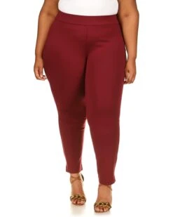 MICHAEL Michael Kors Plus Size Solid Pull-On Trousers
