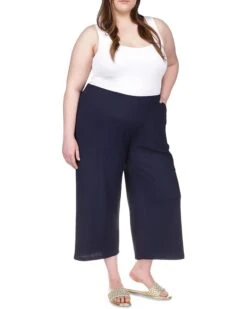 MICHAEL Michael Kors Plus Size Cropped Pull-On Pants
