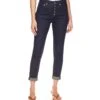 MICHAEL Michael Kors High-Rise Crop Skinny Selma Jeans In Dark Rinse Wash