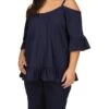 MICHAEL Michael Kors Plus Size Cold-Shoulder Ruffle Top -Michael Michael Kors Shop 61W9eTk869L. AC SR736920