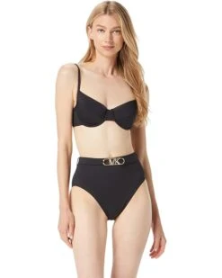 MICHAEL Michael Kors Solids Underwire Bikini Top