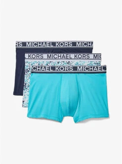 3-Pack Stretch Nylon Trunks -Michael Michael Kors Shop 6F21T11133 0436 5