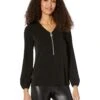 MICHAEL Michael Kors Solid Long Sleeve Dog Tag Top -Michael Michael Kors Shop 714fRaBaHlL. AC SR736920