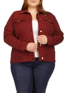 MICHAEL Michael Kors Plus Size Basic Denim Jacket