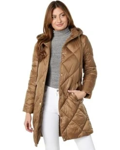MICHAEL Michael Kors Large Diamond Quilt With Hood Jacket M425942Q
