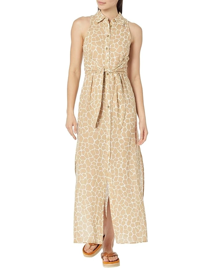 MICHAEL Michael Kors Giraffe Maxi Tie Dress 3 MICHAEL Michael Kors Giraffe Maxi Tie Dress