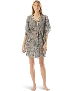 MICHAEL Michael Kors Abstract Animal Chain Caftan