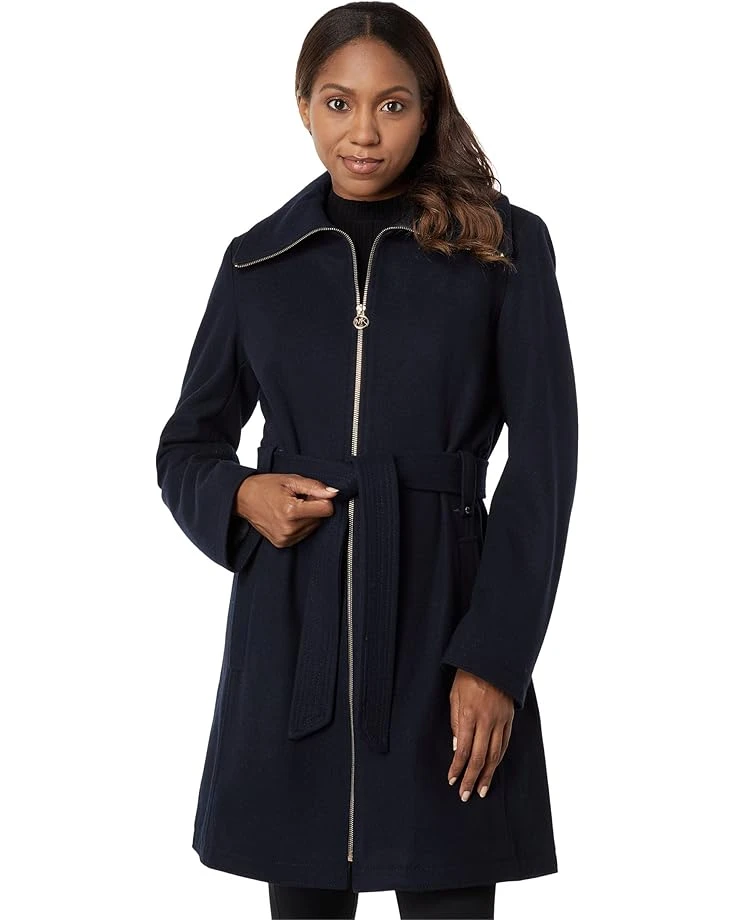 MICHAEL Michael Kors Zip Front Wool Coat M125524FNR 3 MICHAEL Michael Kors Zip Front Wool Coat M125524FNR