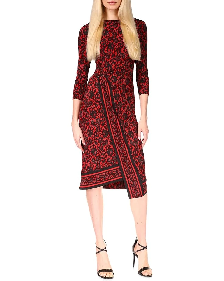 MICHAEL Michael Kors Lace Asymmetrical Border Midi 3 MICHAEL Michael Kors Lace Asymmetrical Border Midi