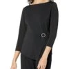 MICHAEL Michael Kors Solid Twist 3/4 Sleeve Top