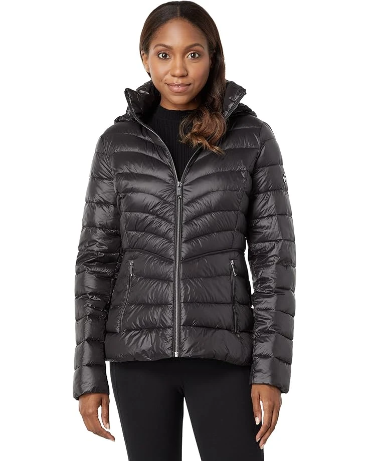 MICHAEL Michael Kors Short Curved Pattern Packable Down Jacket M825348QZ 3 MICHAEL Michael Kors Short Curved Pattern Packable Down Jacket M825348QZ