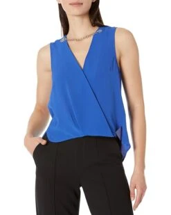 MICHAEL Michael Kors Solid Crepe Wrap Top