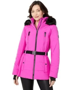 MICHAEL Michael Kors Belted Active Short Puffer Jacket A422095Q