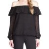 MICHAEL Michael Kors Clip Chiffon Off Shoulder Top