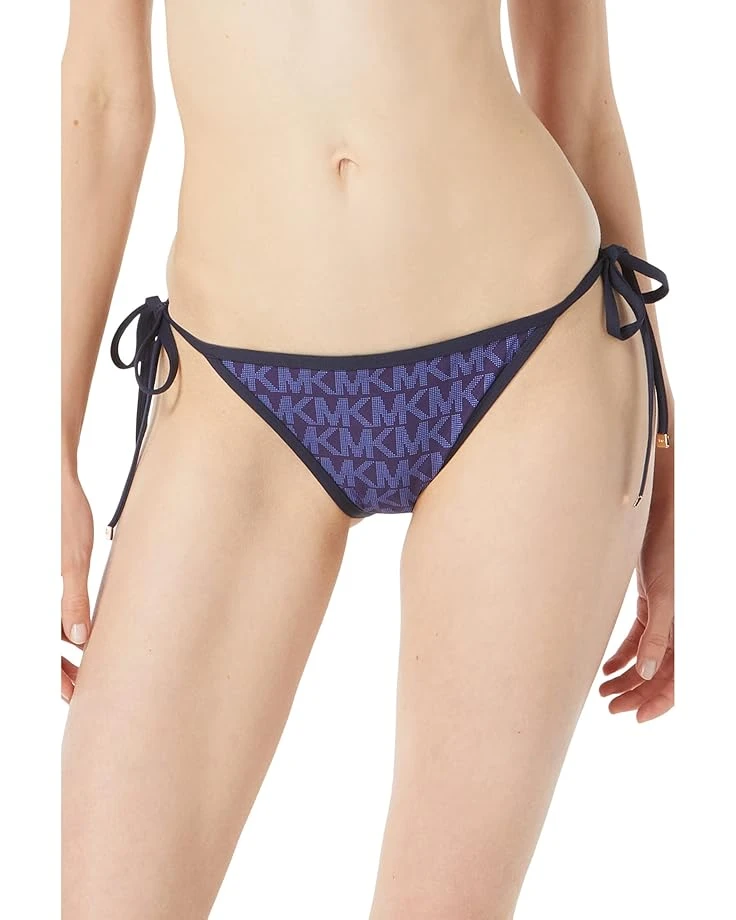 MICHAEL Michael Kors Signature Logo String Bikini Bottoms 3 MICHAEL Michael Kors Signature Logo String Bikini Bottoms