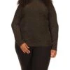 MICHAEL Michael Kors Plus Size Long Sleeve Cowl Back Top