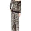MICHAEL Michael Kors Petite Cheetah Straight Leg Pants