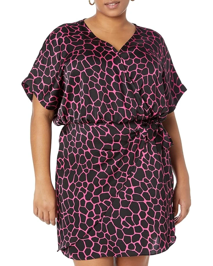 MICHAEL Michael Kors Plus Size Giraffe Wrap Dress 3 MICHAEL Michael Kors Plus Size Giraffe Wrap Dress