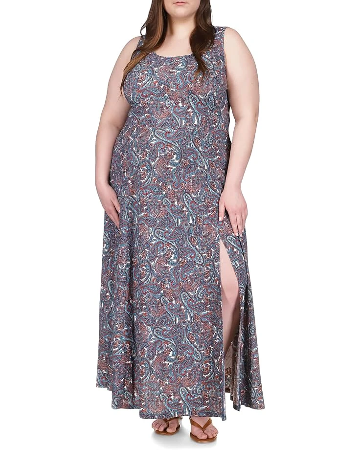 MICHAEL Michael Kors Plus Size Paisley Scoop Maxi Tank Dress 3 MICHAEL Michael Kors Plus Size Paisley Scoop Maxi Tank Dress