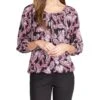 MICHAEL Michael Kors Petite Paisley Peasant Top