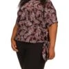 MICHAEL Michael Kors Plus Size Pop French Paisley Tie Top -Michael Michael Kors Shop 81eLvqLMoL. AC SR736920