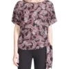 MICHAEL Michael Kors Pop French Paisley Tie Top