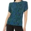 MICHAEL Michael Kors Multi Zebra Petal Sleeve Top