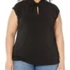 MICHAEL Michael Kors Plus Size Twist Neck Sleeveless Top