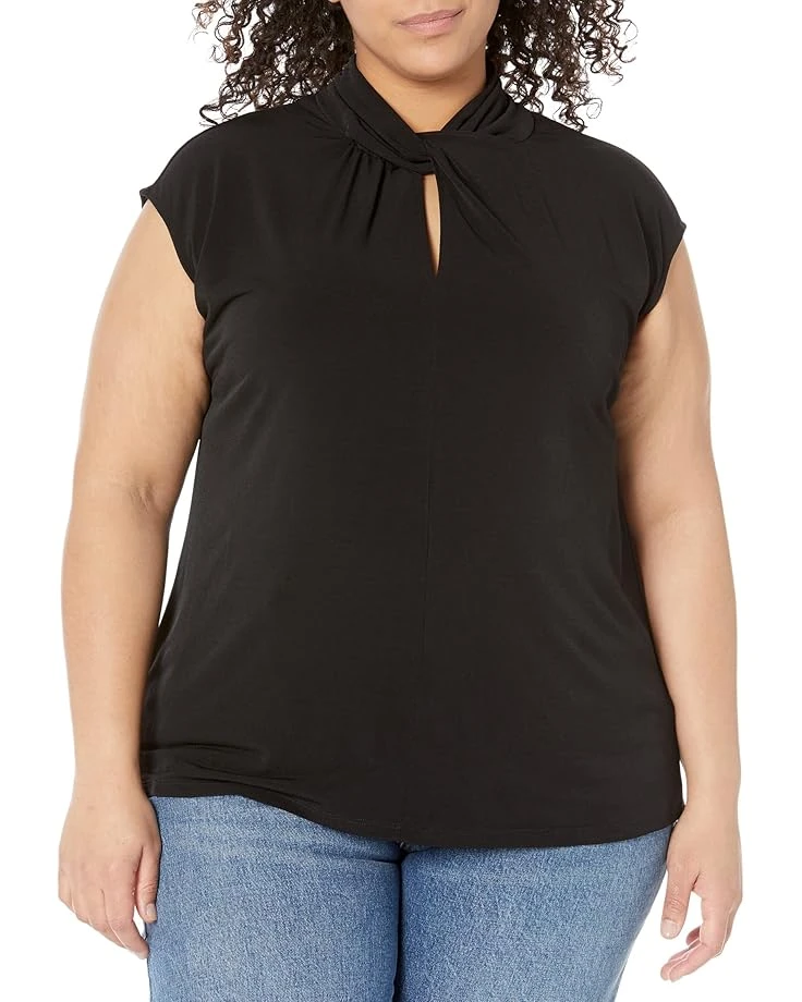 MICHAEL Michael Kors Plus Size Twist Neck Sleeveless Top 3 MICHAEL Michael Kors Plus Size Twist Neck Sleeveless Top