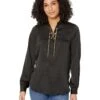 MICHAEL Michael Kors Lace-Up Chain Top