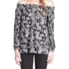 MICHAEL Michael Kors Paisley Print Off Shoulder Top