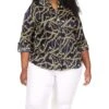 MICHAEL Michael Kors Plus Size Chain Button-Down Shirt -Michael Michael Kors Shop 81zYoFi1b9L. AC SR736920